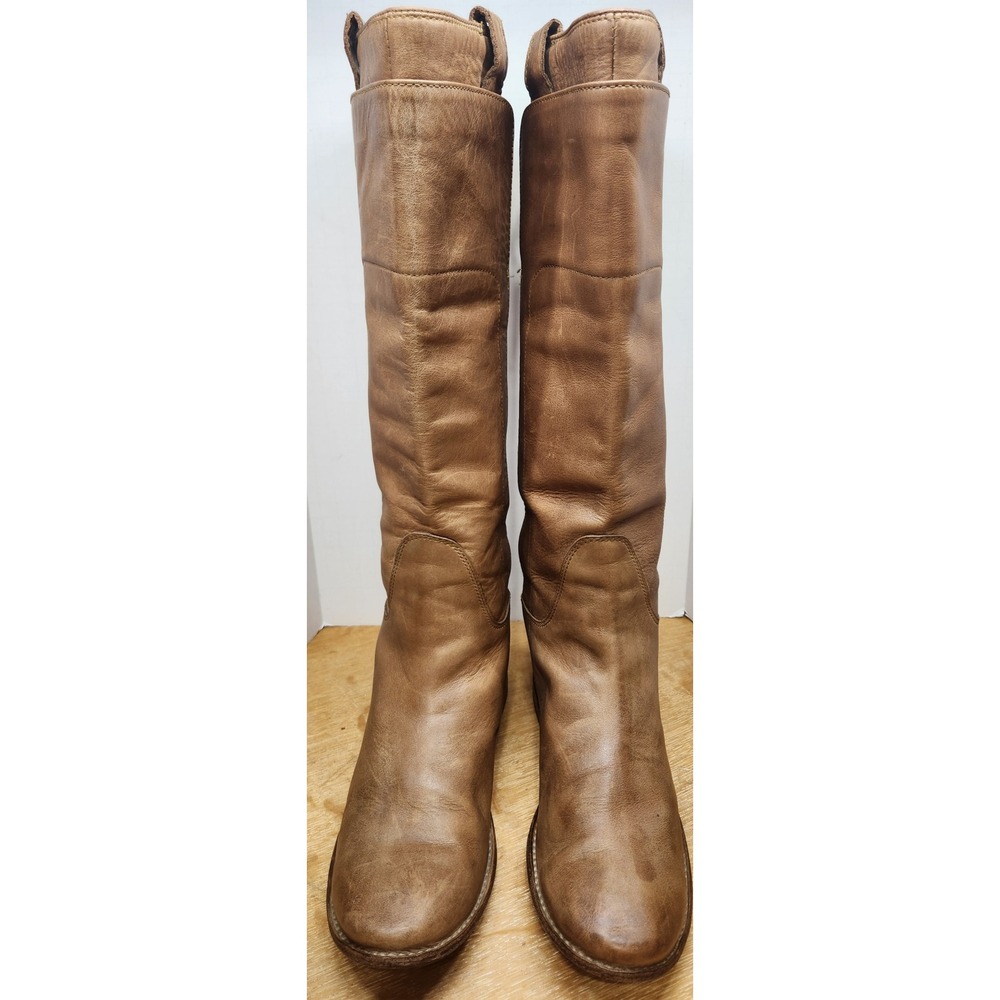 Fryeā Paige Riding Boots Womens 6.5 B Tan Leather Tall Knee High 77534 Mexico
